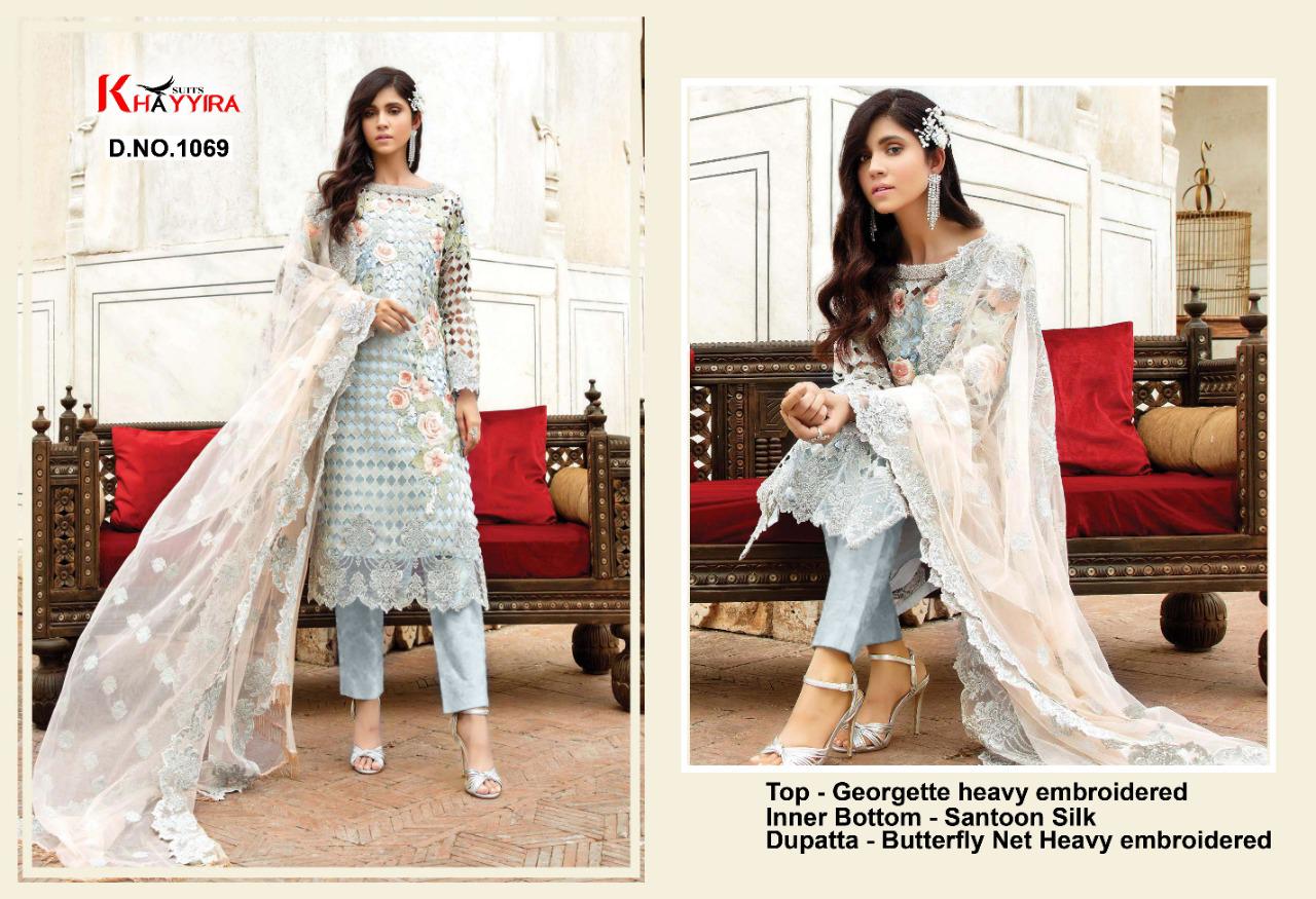 PAKISTANI SUITS D NO 1069 BY KHAYYIRA